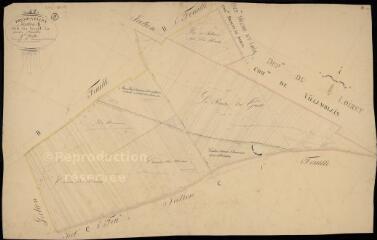 1 vue  - Prénouvellon : plans du cadastre napoléonien. Section B4 dite du gault (ouvre la visionneuse)