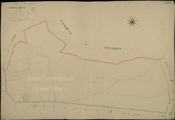 1 vue Prunay-Cassereau : plans du cadastre napoléonien. Section A1 dite de la forêt