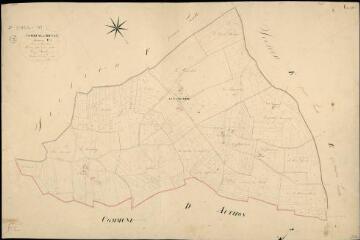 1 vue Prunay-Cassereau : plans du cadastre napoléonien. Section F2 dite de la ganochère
