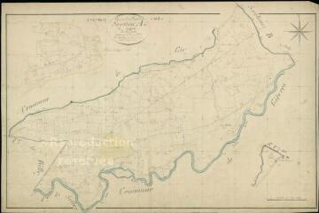 1 vue Pruniers : plans du cadastre napoléonien. Section A dite de Saugirard