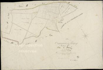 1 vue Renay : plans du cadastre napoléonien. Section C2 dite du bourg