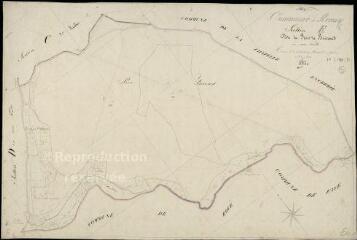 1 vue Renay : plans du cadastre napoléonien. Section E dite du bois de briscard