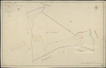 1 vue Rhodon : plans du cadastre napoléonien. Section A1 dite de boisseleau