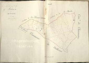 1 vue Rilly-sur-Loire : plans du cadastre napoléonien. Section B. Seul existe le TA d'origine, le reste des planches date du XXè siècle et reproduit le plan de 1809. Ce sont donc les planches de l'atlas 3 P 2