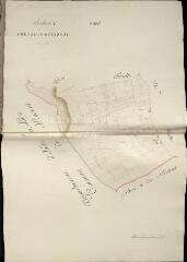 1 vue Rilly-sur-Loire : plans du cadastre napoléonien. Section C3. Seul existe le TA d'origine, le reste des planches date du XXè siècle et reproduit le plan de 1809. Ce sont donc les planches de l'atlas 3 P 2