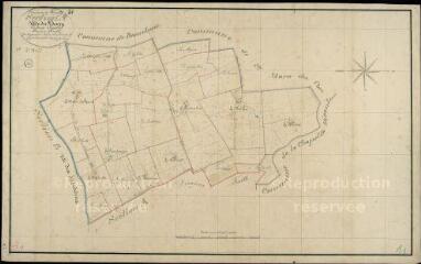1 vue  - Romilly-du-Perche : plans du cadastre napoléonien. Section A1 dite du bourg (ouvre la visionneuse)