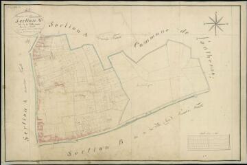 1 vue Romorantin : plans du cadastre napoléonien. Section A3 dite de la Ville Ouest