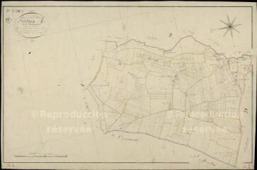 1 vue Saint-Arnoult : plans du cadastre napoléonien. Section A1 dite de la hauteberderie