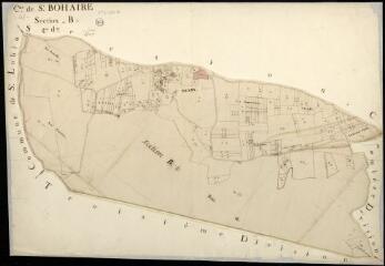 1 vue Saint-Bohaire : plans du cadastre napoléonien. Section B4