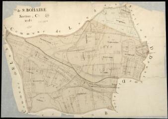 1 vue Saint-Bohaire : plans du cadastre napoléonien. Section C3