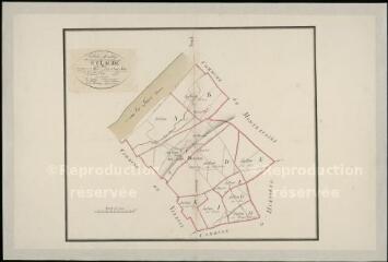 1 vue Saint-Claude-de-Diray : plans du cadastre napoléonien. Tableau d'assemblage (provient de la cote 3 P 2