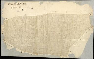 1 vue Saint-Claude-de-Diray : plans du cadastre napoléonien. Section D