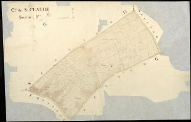 1 vue Saint-Claude-de-Diray : plans du cadastre napoléonien. Section F