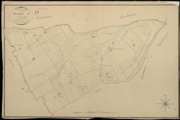 1 vue Saint-Cyr-du-Gault : plans du cadastre napoléonien. Section C1 dite des bordes