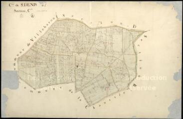 1 vue Saint-Denis-sur-Loire : plans du cadastre napoléonien. Section C