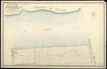 1 vue Saint-Dyé-sur-Loire : plans du cadastre napoléonien. Section B2 dite du hautbourg