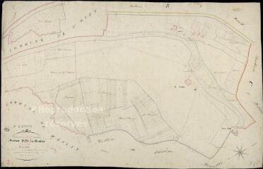 1 vue Saint-Firmin-des-Près : plans du cadastre napoléonien. Section D1 dite de la mouline