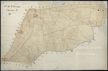 1 vue Saint-Georges-sur-Cher : plans du cadastre napoléonien. Section A2