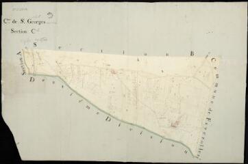 1 vue Saint-Georges-sur-Cher : plans du cadastre napoléonien. Section C1