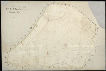 1 vue Saint-Georges-sur-Cher : plans du cadastre napoléonien. Section C2