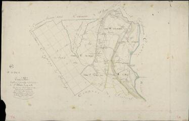 1 vue Saint-Hilaire-la-Gravelle : plans du cadastre napoléonien. Tableau d'assemblage