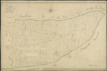 1 vue Saint-Julien-sur-Cher : plans du cadastre napoléonien. Section C dite de la Chevrollerie