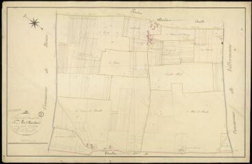 1 vue Saint-Laurent-des-Bois : plans du cadastre napoléonien. Section A2 dite de villesiclaire