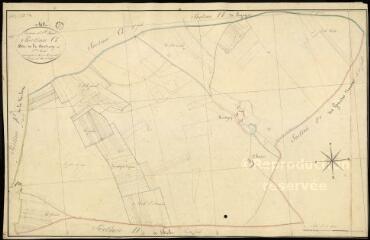 1 vue Saint-Léonard-en-Beauce : plans du cadastre napoléonien. Section G2 dite de la coudraye