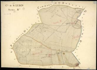 1 vue Saint-Lubin-en-Vergonnois : plans du cadastre napoléonien. Section B2 B3