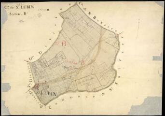 1 vue Saint-Lubin-en-Vergonnois : plans du cadastre napoléonien. Section B4