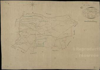 1 vue Saint-Marc-du-Cor : plans du cadastre napoléonien. Tableau d'assemblage