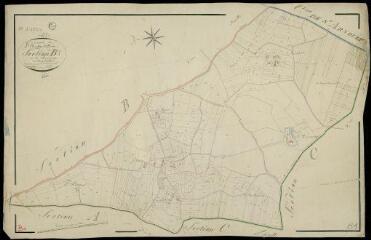 1 vue Saint-Martin-des-Bois : plans du cadastre napoléonien. Section B1 dite de la pommeraye