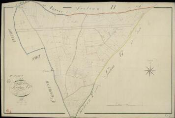 1 vue Saint-Martin-des-Bois : plans du cadastre napoléonien. Section G2 dite de belle allée