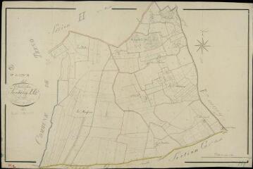 1 vue Saint-Martin-des-Bois : plans du cadastre napoléonien. Section H1 dite de su
