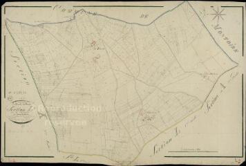 1 vue Saint-Martin-des-Bois : plans du cadastre napoléonien. Section L2 dite de la daulerie