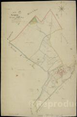 1 vue Sambin : plans du cadastre napoléonien. Section A1 dite du bourg