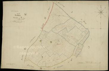 1 vue Sambin : plans du cadastre napoléonien. Section A2 dite du bourg