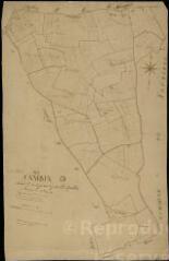 1 vue Sambin : plans du cadastre napoléonien. Section C1 dite de la fontaine