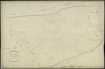 1 vue Santenay : plans du cadastre napoléonien. Section C dite de la durandière