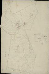 1 vue Sargé-sur-Braye : plans du cadastre napoléonien. Section H dite du bourg