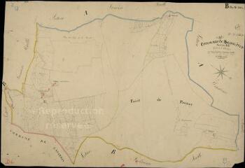 1 vue Sasnières : plans du cadastre napoléonien. Section B2 dite de la tétardière
