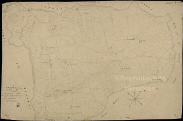 1 vue Savigny : plans du cadastre napoléonien. Section A2 dite des madaires