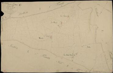 1 vue Savigny : plans du cadastre napoléonien. Section E2 dite de la villée