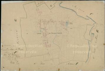 1 vue Selles-Saint-Denis : plans du cadastre napoléonien. Section F3 dite du Bourg