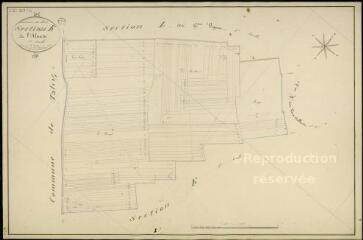 1 vue Séris : plans du cadastre napoléonien. Section K2 dite de l'alouette