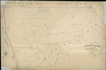1 vue Soings : plans du cadastre napoléonien. Section A1 dite des Corbrandes