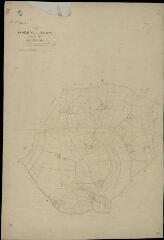 1 vue Souday : plans du cadastre napoléonien. Section A1 dite des chêneaux