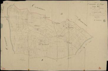 1 vue Sougé : plans du cadastre napoléonien. Section B1 dite de villemisson