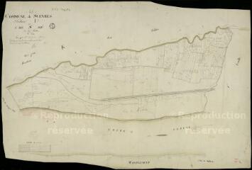1 vue Suèvres : plans du cadastre napoléonien. Section I2 dite de l'ile St-Dyé