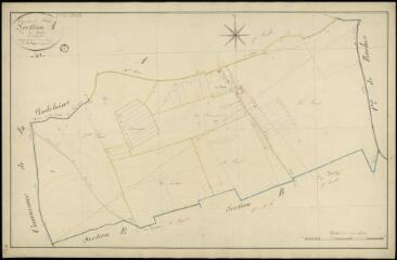 1 vue Talcy : plans du cadastre napoléonien. Section A2 dite de la sixtre